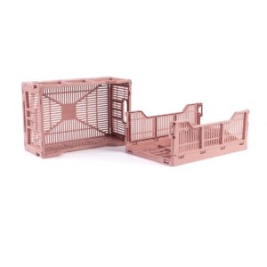Mini πτυσσόμενο καλάθι -ΕΝΚΟ-ροζ για το σπίτι 6lt 30x20x11.5cm 3211 - Image 3