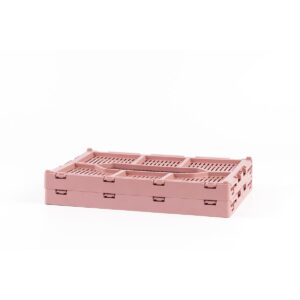 Mini πτυσσόμενο καλάθι -ΕΝΚΟ-ροζ για το σπίτι 6lt 30x20x11.5cm 3211 - Image 5