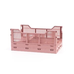 Mini πτυσσόμενο καλάθι -ΕΝΚΟ-ροζ για το σπίτι 6lt 30x20x11.5cm 3211 - Image 6