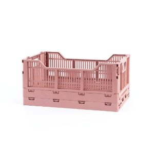 Mini πτυσσόμενο καλάθι -ΕΝΚΟ-ροζ για το σπίτι 6lt 30x20x11.5cm 3211 - Image 7