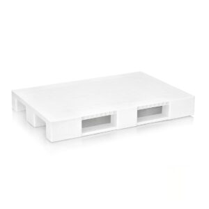 Λευκή πλαστική παλέτα με τραβέρσες 1200x800x150mm 3463 - Image 1